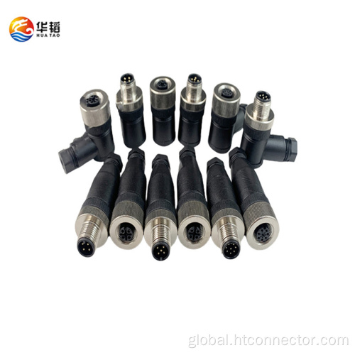 M12 Industrial Waterproof Connector M12 A Code straight head waterproof connector Factory